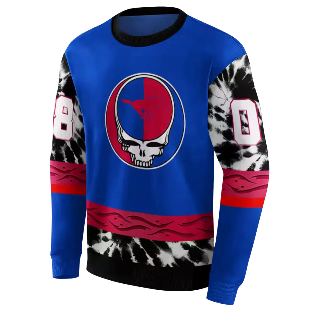 custom smu mustangs grateful vibes blue hoodie new arrival custom smu mustangs grateful vibes blue hoodie new arrival