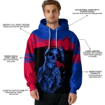 custom smu mustangs grim reaper blue black hoodie best selling