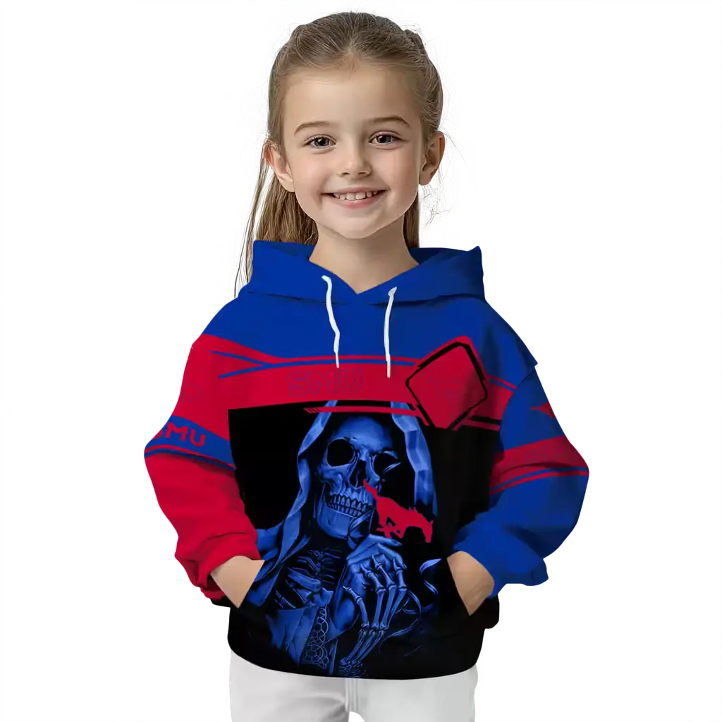 custom smu mustangs grim reaper blue black hoodie top rated custom smu mustangs grim reaper blue black hoodie top rated