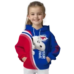 custom smu mustangs peeking snoopy blue hoodie best selling