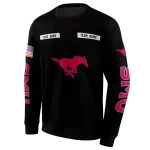 custom smu mustangs punisher skull black hoodie best selling