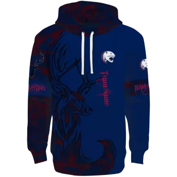 custom south alabama jaguars deer silhouette blue hoodie best selling