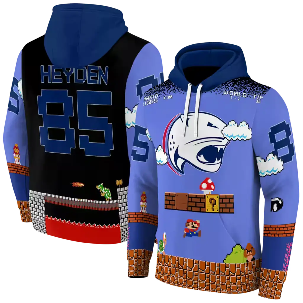 custom south alabama jaguars mario blue black hoodie fashion forward custom south alabama jaguars mario blue black hoodie fashion forward