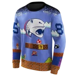 custom south alabama jaguars mario blue black hoodie best selling