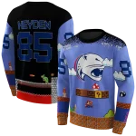 custom south alabama jaguars mario blue black hoodie best selling