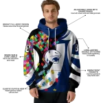 custom south alabama jaguars puzzle pieces blue hoodie best selling