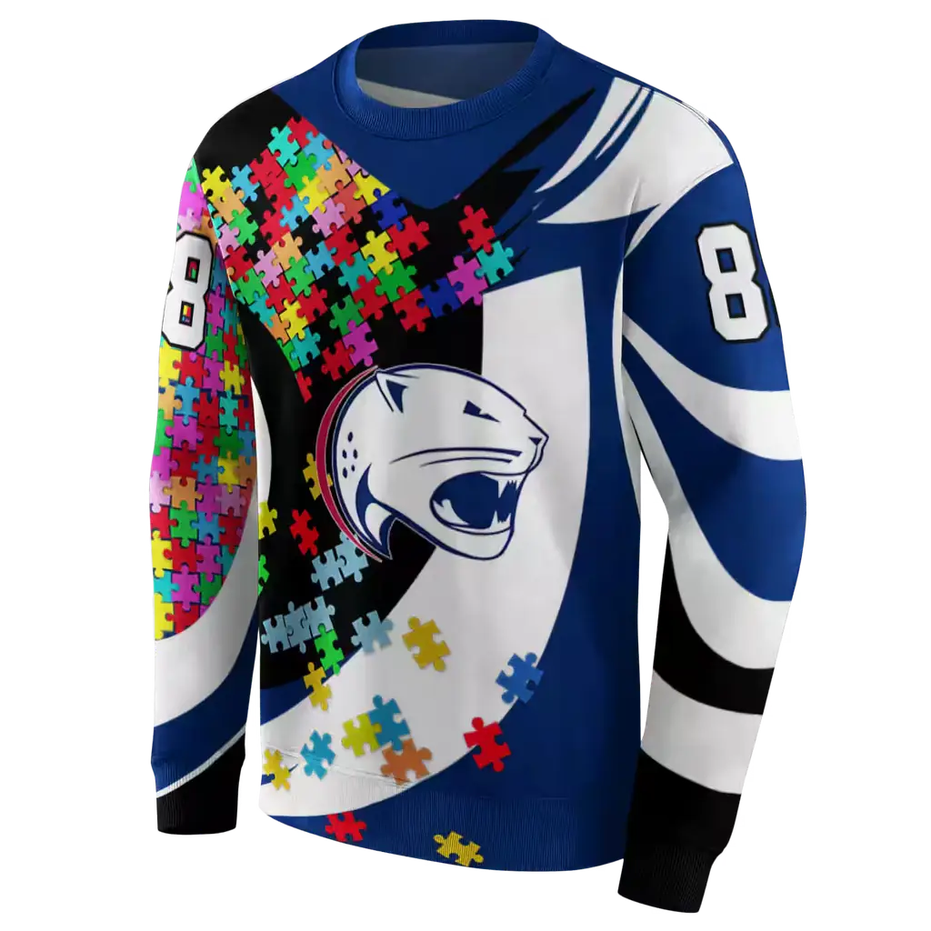 custom south alabama jaguars puzzle pieces blue hoodie new arrival custom south alabama jaguars puzzle pieces blue hoodie new arrival