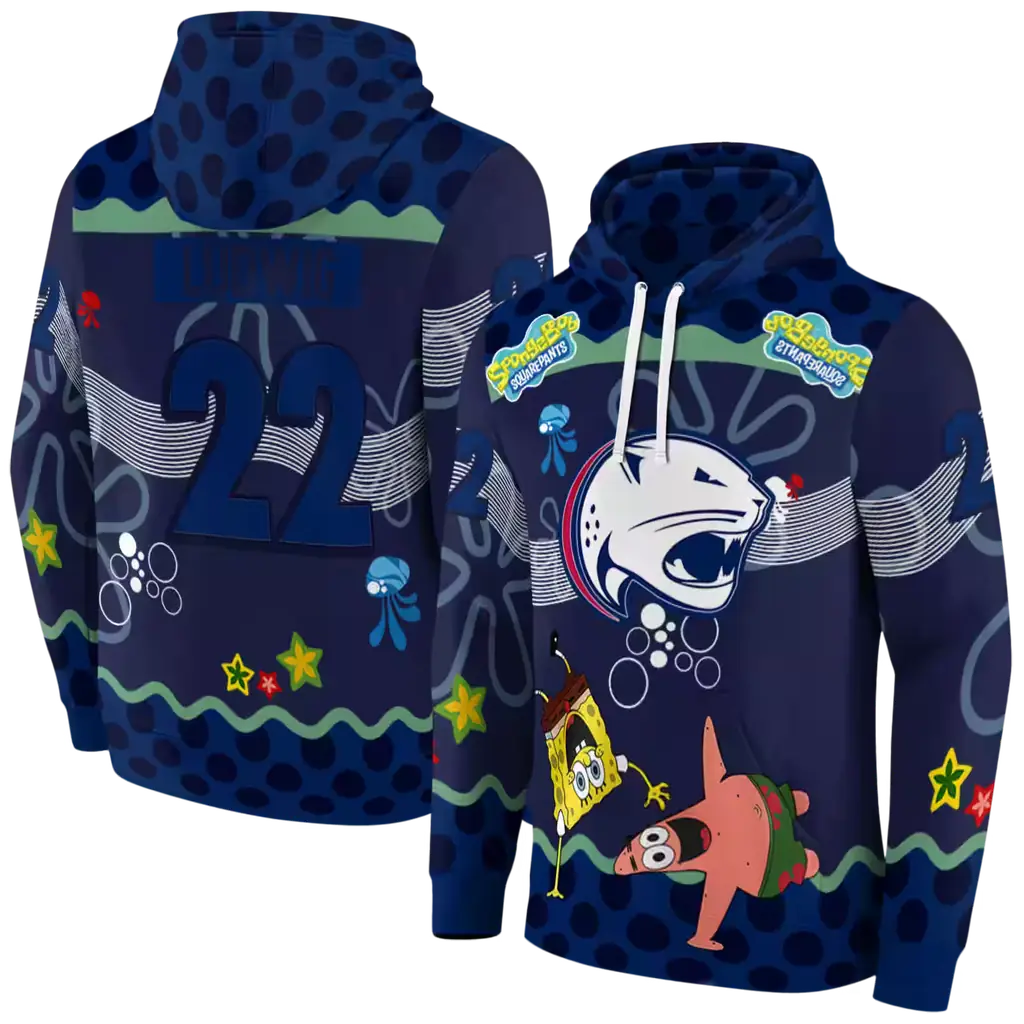 custom south alabama jaguars spongebob patrick star blue navy hoodie fashion forward custom south alabama jaguars spongebob patrick star blue navy hoodie fashion forward