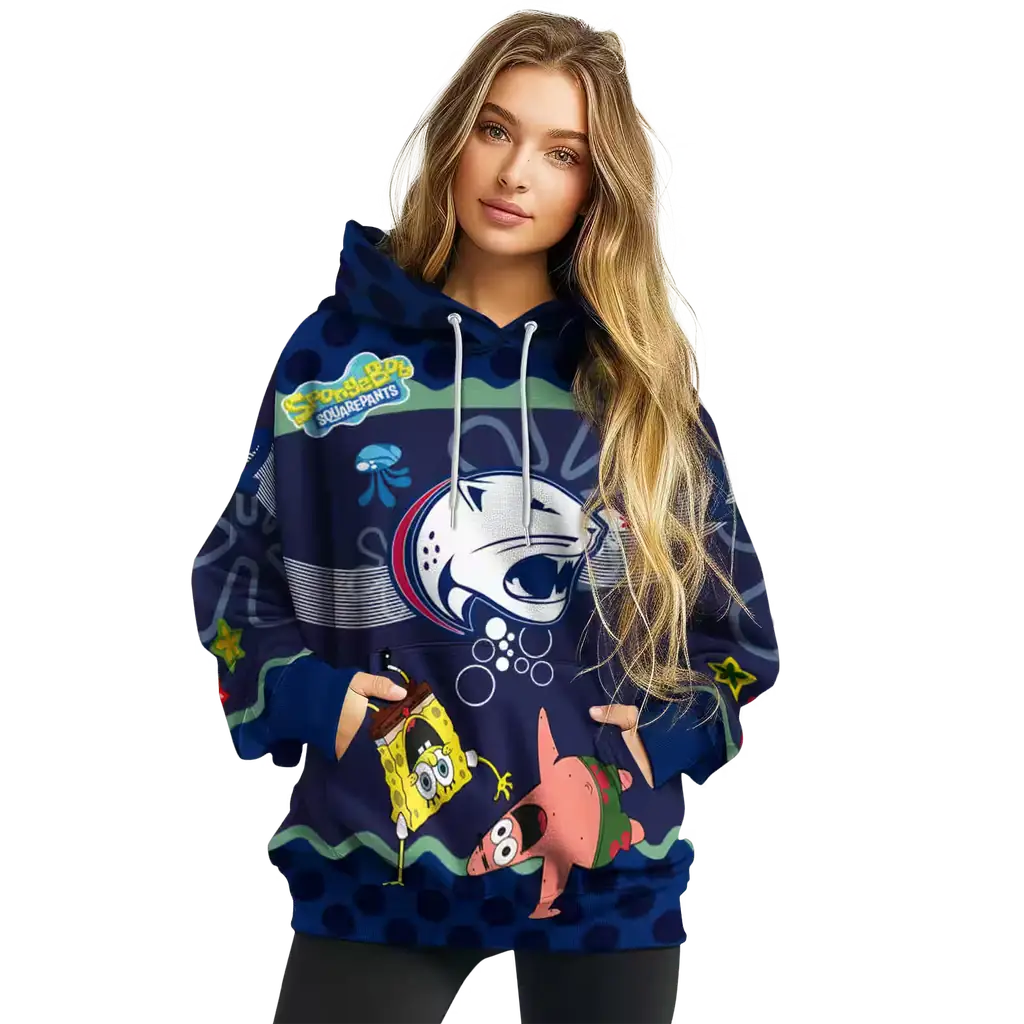 custom south alabama jaguars spongebob patrick star blue navy hoodie high quality custom south alabama jaguars spongebob patrick star blue navy hoodie high quality