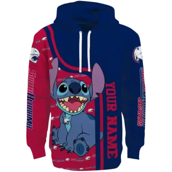 custom south alabama jaguars stitch blue hoodie best selling