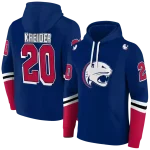 custom south alabama jaguars striped sleeves blue hoodie best selling