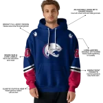 custom south alabama jaguars striped sleeves blue hoodie best selling