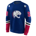 custom south alabama jaguars striped sleeves blue hoodie best selling