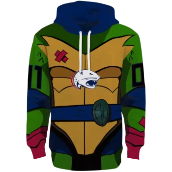 custom south alabama jaguars superhero armor blue green hoodie best selling