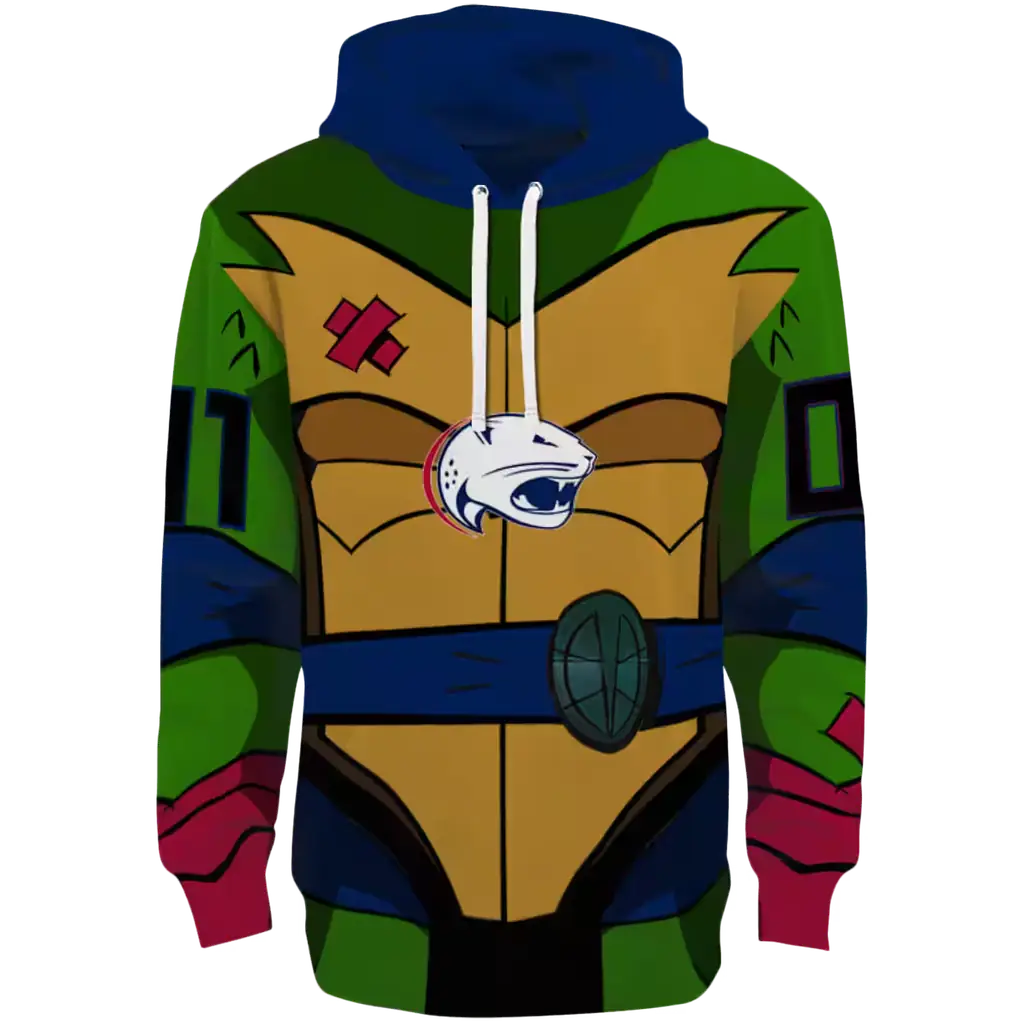 custom south alabama jaguars superhero armor blue green hoodie best selling custom south alabama jaguars superhero armor blue green hoodie best selling