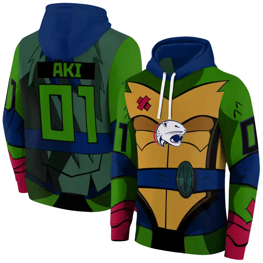 custom south alabama jaguars superhero armor blue green hoodie fashion forward custom south alabama jaguars superhero armor blue green hoodie fashion forward