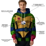 custom south alabama jaguars superhero armor blue green hoodie best selling