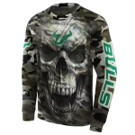 custom south florida bulls camo skull hoodie best selling