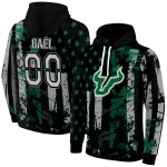 custom south florida bulls distressed flag green black hoodie best selling