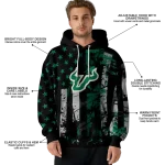 custom south florida bulls distressed flag green black hoodie best selling