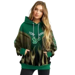 custom south florida bulls flame design green hoodie best selling