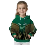 custom south florida bulls flame design green hoodie best selling