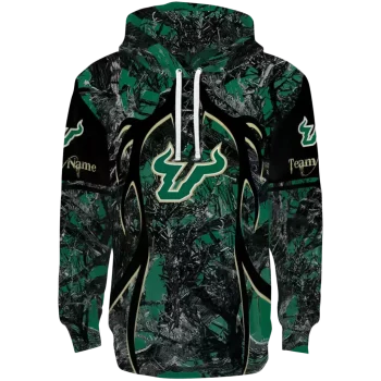 custom south florida bulls hunting theme green black hoodie best selling