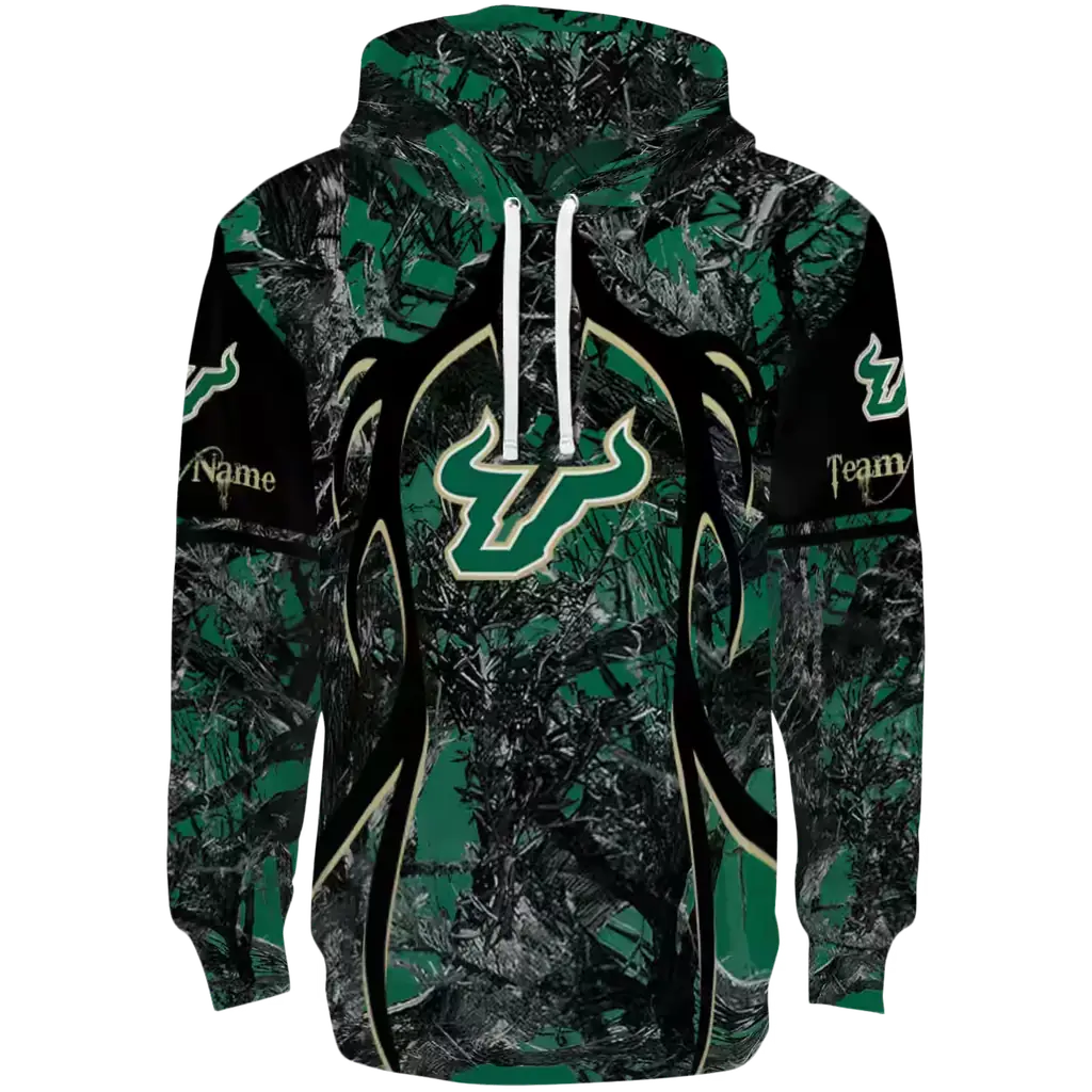 custom south florida bulls hunting theme green black hoodie best selling custom south florida bulls hunting theme green black hoodie best selling