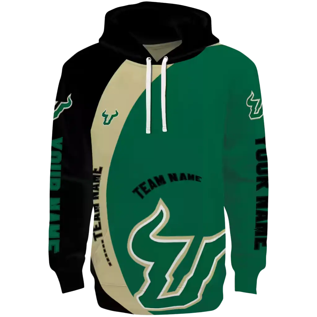 custom south florida bulls minimalist design green black hoodie best selling custom south florida bulls minimalist design green black hoodie best selling