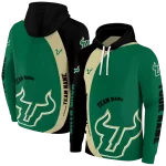 custom south florida bulls minimalist design green black hoodie best selling