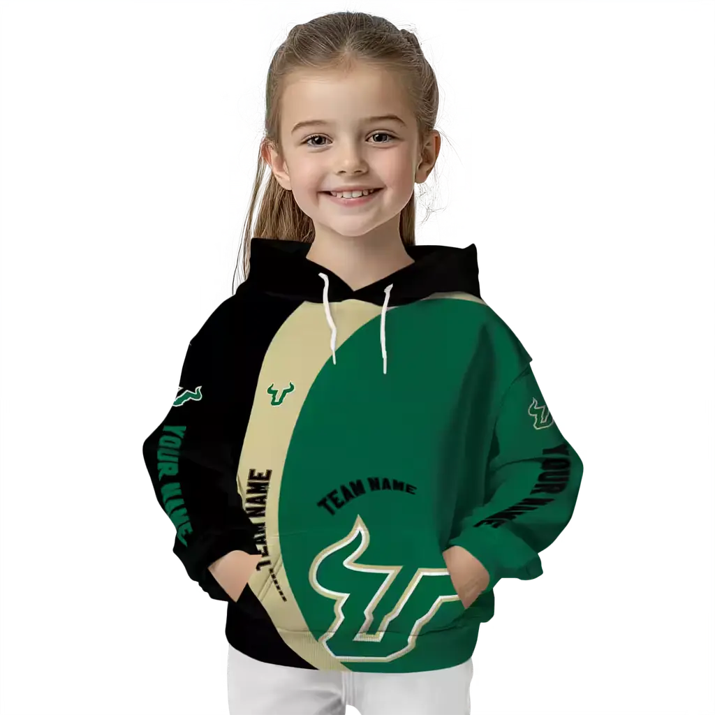 custom south florida bulls minimalist design green black hoodie top rated custom south florida bulls minimalist design green black hoodie top rated
