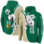 custom south florida bulls peeking snoopy green hoodie best selling