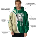 custom south florida bulls peeking snoopy green hoodie best selling
