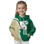 custom south florida bulls peeking snoopy green hoodie best selling