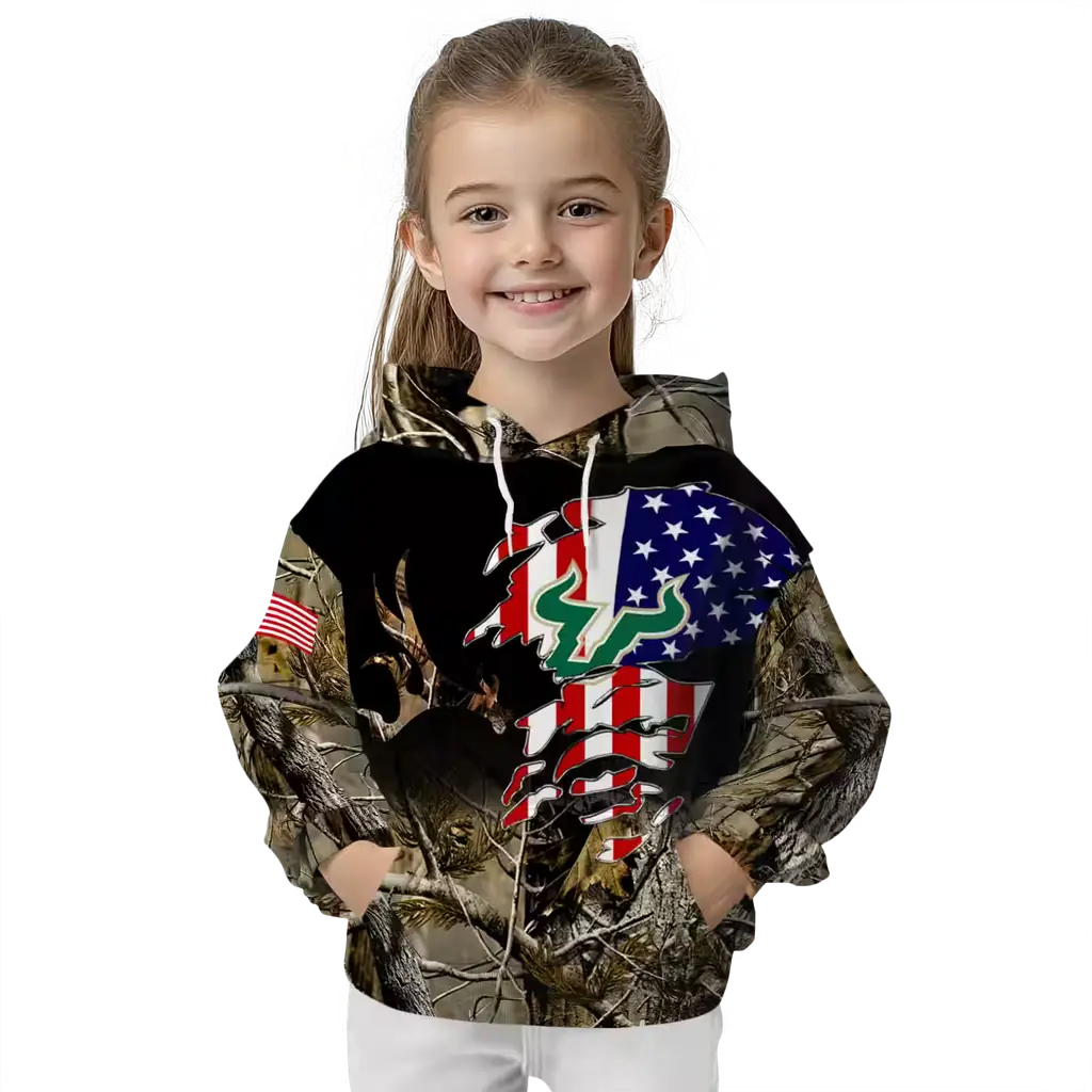 custom south florida bulls tree camo hoodie top rated custom south florida bulls tree camo hoodie top rated