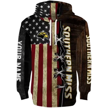 custom southern miss golden eagles american pride hoodie best selling