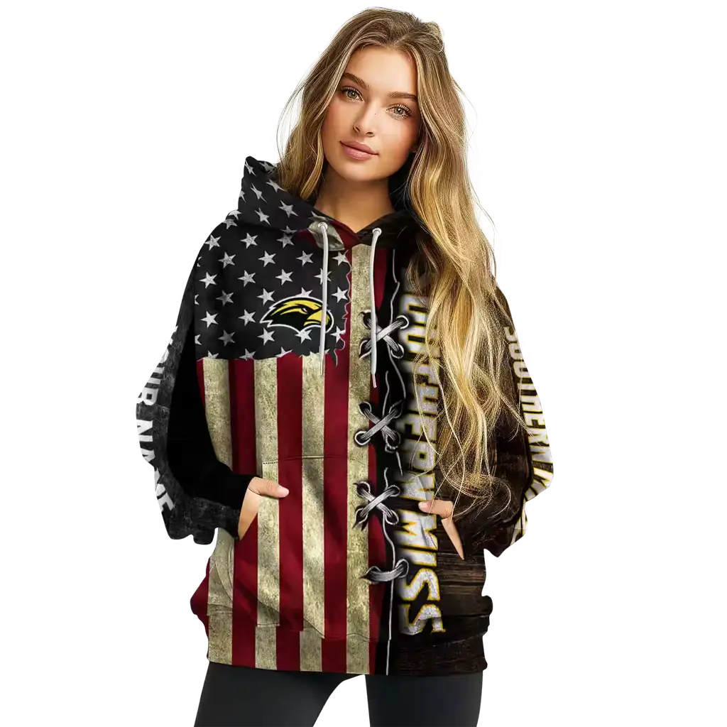 custom southern miss golden eagles american pride hoodie high quality custom southern miss golden eagles american pride hoodie high quality