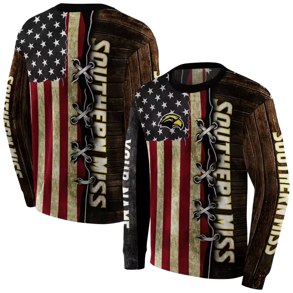 custom southern miss golden eagles american pride hoodie premium grade custom southern miss golden eagles american pride hoodie premium grade