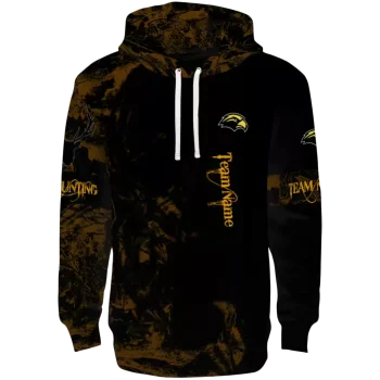 custom southern miss golden eagles deer silhouette black hoodie best selling