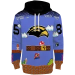 custom southern miss golden eagles mario blue black hoodie best selling
