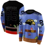 custom southern miss golden eagles mario blue black hoodie best selling