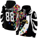 custom southern miss golden eagles puzzle pieces black hoodie best selling