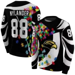 custom southern miss golden eagles puzzle pieces black hoodie best selling