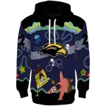 custom southern miss golden eagles spongebob patrick star black navy hoodie best selling