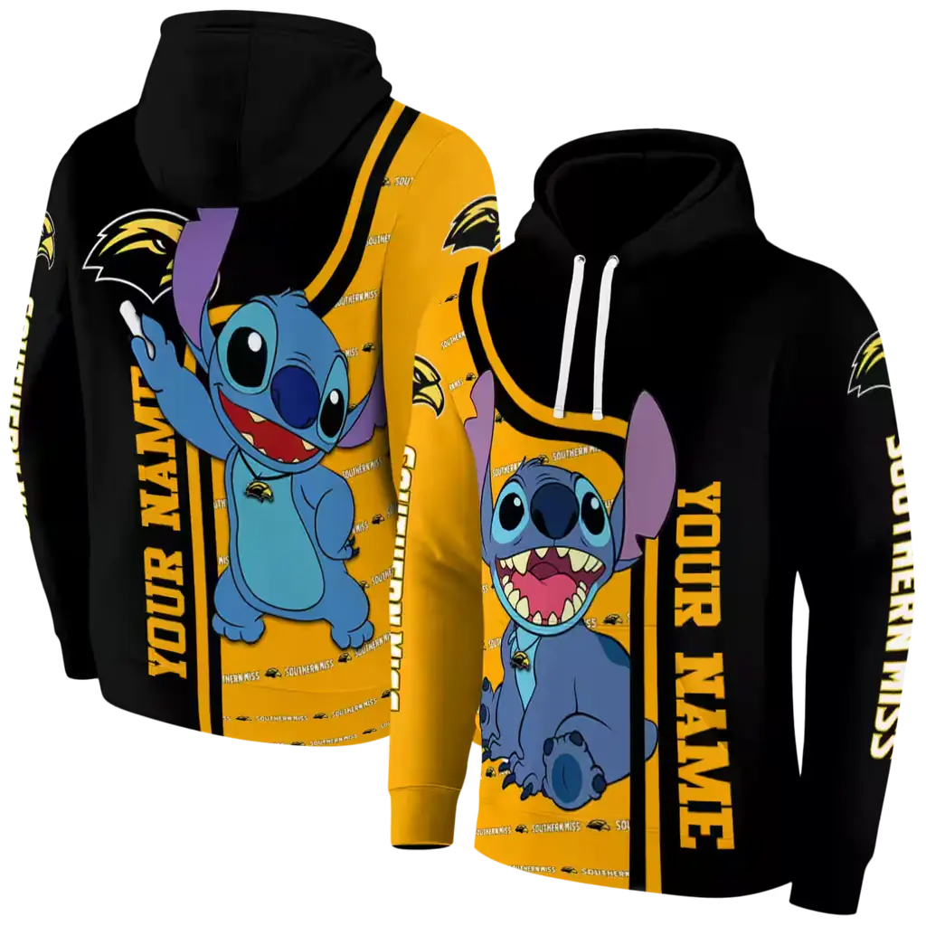 custom southern miss golden eagles stitch black hoodie fashion forward custom southern miss golden eagles stitch black hoodie fashion forward