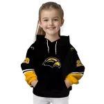 custom southern miss golden eagles striped sleeves black hoodie best selling