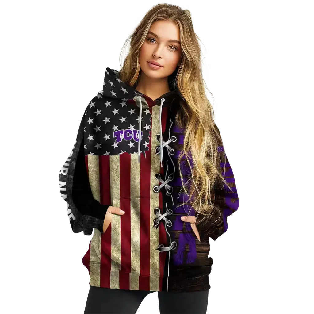 custom tcu horned frogs american pride hoodie high quality custom tcu horned frogs american pride hoodie high quality
