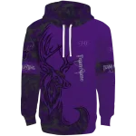 custom tcu horned frogs deer silhouette purple hoodie best selling