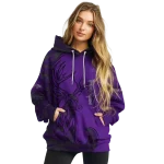 custom tcu horned frogs deer silhouette purple hoodie best selling