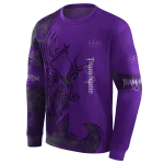 custom tcu horned frogs deer silhouette purple hoodie best selling